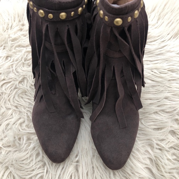 Jeffrey Campbell Crank Studded Fringe Booties - Picture 2 of 7